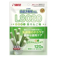ゴン太の歯磨き専用ガム L8020乳酸菌入 SS 青りんご味 国産 120g 1セット（1袋×6）マルカン 犬用 おやつ