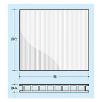 酒井化学工業 プラダン 5*910*1820 ナチュラル800目 20枚 135181 1セット/20枚（直送品）