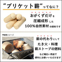 昭光物産(株) ブリケット薪 約4.5kg 591776 1セット(2袋)（直送品）