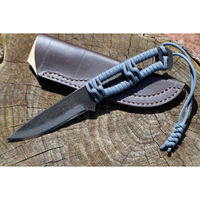 トヨクニ アウトドアナイフ:MASANO 白鋼 パラシュートコード グレー 皮ケース 晶之作 tygr230410-037 1本（直送品）