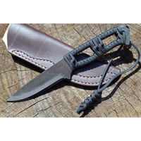 トヨクニ アウトドアナイフ:MASANO 白鋼 パラシュートコード 黒 皮ケース 晶之作 tygr230410-036 1本（直送品）