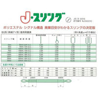 日東物産 スリングベルト 35mm×2m Jスリング3E形 135139 1セット(12本)（直送品）