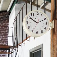 ダブル フェイス ウォール クロック アイボリー S82429IV DULTON/ダルトン