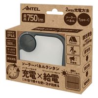 ソーラーパネルランタンブラック HX10LT-013BK 1個