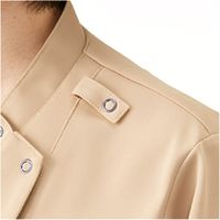 KAZEN スクラブジャケット半袖(男女兼用)ネイビー×ロイヤルブルー 5L KZN713-28 1枚　スクラブ（直送品）