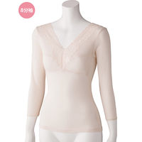 ケアファッション アロエ加工カップ付8分袖インナー 肌着 保湿加工 着心地快適 婦人用 MC M 9792511 1枚（直送品）