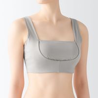 【レディース】無印良品 婦人 なめらかナイトブラジャー 婦人M グレー 良品計画