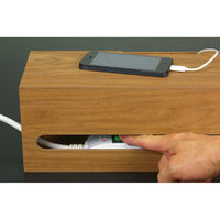 橋本達之助工芸 ケーブルボックス L ブラウン タップ収納 タップボックス 4932903152455 1個