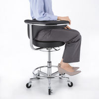 サンワサプライ 作業用ワークスツール 幅495×奥行495×高さ710～840mm ブラック SNC-RD10VBK 1脚（直送品）