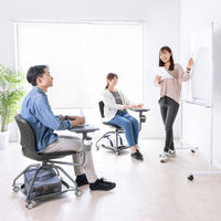 サンワサプライ ミーティングチェア テーブル付き ブラック SNC-T165BK 1脚（直送品）