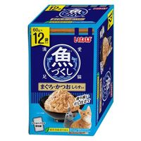 いなば 魚づくし 猫用 まぐろ・かつお しらす入り（60g×12袋入）3箱 キャットフード パウチ