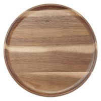 無印良品 アカシア お皿にもなるカッティングボード 丸型 約直径24×高さ1.5cm 1セット（1個×3） 良品計画