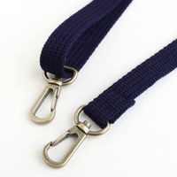日本紐釦貿易 細巾アクリルショルダーストラップ 巾約15mm 長さ約75~140cm 紺 DCH9844-5 1セット(3本)