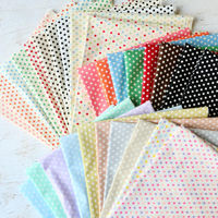 日本紐釦 ドット柄 スケア プリント生地 ブラック×白 HS1284-8-7M 1カット(110cm×7m)（直送品）