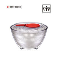 サラダスピナー 野菜水切り ViV Sサイズ レッド 直径21×高さ14cm 日本製 1個