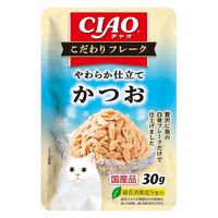 いなば CIAO チャオ こだわりフレーク かつお 国産 30g 1セット（1袋×16）キャットフード 猫用 パウチ