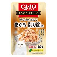 いなば CIAO チャオ こだわりフレーク まぐろ 削り節入り 国産 30g 1セット（1袋×16）キャットフード 猫用 パウチ