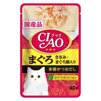 いなば CIAO チャオ まぐろ ささみ・まぐろ節入り 国産 40g 1セット（1袋×48）キャットフード 猫用 パウチ