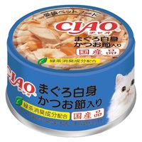 いなば CIAO チャオ まぐろ白身 かつお節入り 国産 85g 1セット（1缶×12）キャットフード 缶詰