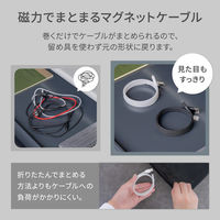 オウルテック マグネットケーブル 充電/データ転送 USB Type-A to Type-C OWL-CBMGCA10-WH 1個