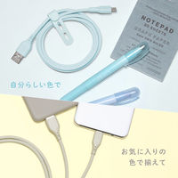 オウルテック 超やわらかで断線に強い Type-A to Type-C シリコンケーブル OWL-CBSRCA15-SAG 1個