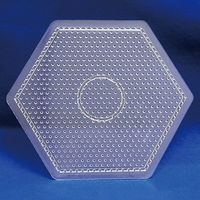 創アンド遊 創&遊アイロンビーズプレート(大)六角形 AB-300-02 1セット(1個×10)