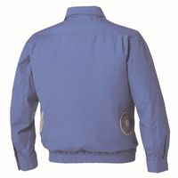 空調服 KU91731 空調服難燃長袖ブルゾン ライトブルー M KU91731-C24-M 1着（直送品）