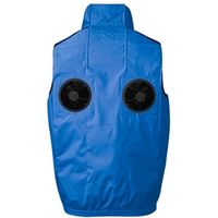 エヌ・エス・ピー NCー1142 Nクールウェア 上部ファン 半袖 ブルー 3L NC-1142-44-3L 1着（直送品）