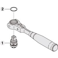 エスコ [EA618JAー20、21用] リペアキット EA618JA-116 1セット（直送品）