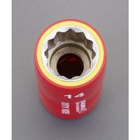 エスコ 3/8”DRx16mm 絶縁ソケット EA640RJ-16 1個（直送品）
