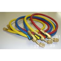 エスコ 150cm/R12・R22・R502 バルブ付チャージングホース/赤 EA104AK-31 1本（直送品）