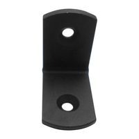 山口安製作所 Rー2アングル 黒 30X30mm S-12 1セット(24枚)（直送品）