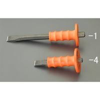 エスコ 25x203mm 平たがね(グリップ付) EA572MS-3 1本（直送品）