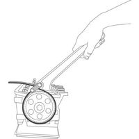 エスコ 25ー168mm ストラップレンチ EA546YS-61 1個（直送品）