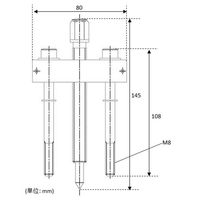 エスコ ステアリングプーラー EA512JE 1個（直送品）