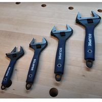 エスコ 200mm/38mm モンキーレンチ(薄口・広口) EA530EC-8 1丁（直送品）