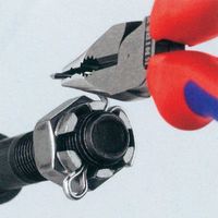 エスコ 145mm ニードルノーズペンチ(グリップ付) EA537LB-9 1本（直送品）