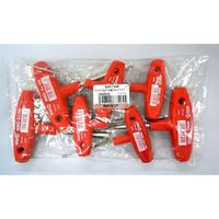 エスコ 2.0ー8.0mm/7本組 [Hexagon]T型ドライバー EA573AB 1セット（直送品）