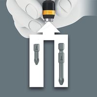 エスコ 1/4”Hex/ 90mm ドライバーハンドル(ラピッド/ESD) EA560WV-34 1本（直送品）