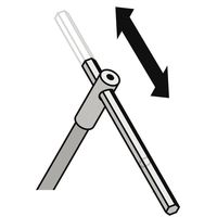 エスコ 4.0x175mm [Hexagon]T型レンチ EA573TW-4 1本（直送品）