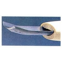 エスコ 1.0mm 彫刻刀(安来鋼/丸曲型) EA588MB-1 1本（直送品）