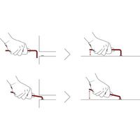 エスコ 10x220mm [BallーHexagon]キーレンチ(ショートヘッド) EA573CP-10 1本（直送品）