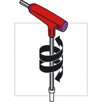 エスコ 5.0x150mm [Hexagon]T型レンチ EA573MP-5 1本（直送品）