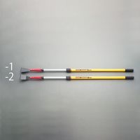 エスコ 76mm スクレーパー(曲/伸縮ハンドル適合型) EA579BK-2 1本（直送品）