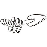 エスコ 215mm/6mm用 クリップリムーバー EA604D-4 1個（直送品）