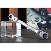 エスコ 8x10mm/151mm ラチェットめがね(首振り型) EA602CF-11A 1本（直送品）