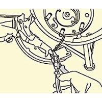 エスコ 177mm パーキングケーブル用プライヤー EA604FS-1 1個（直送品）