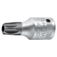 エスコ 1/4”DR/T10 [Bore Torx]ビットソケット(イジリ止付) EA617XM-210 1個（直送品）