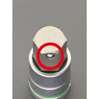 エスコ 1/2”DR/19x60mm[INHEX]ビットソケット(ホールド機能) EA617AM-619 1個（直送品）