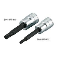 エスコ 3/8”DRxM10 [XZN]ビットソケット(三重四角) EA618PT-110 1個（直送品）